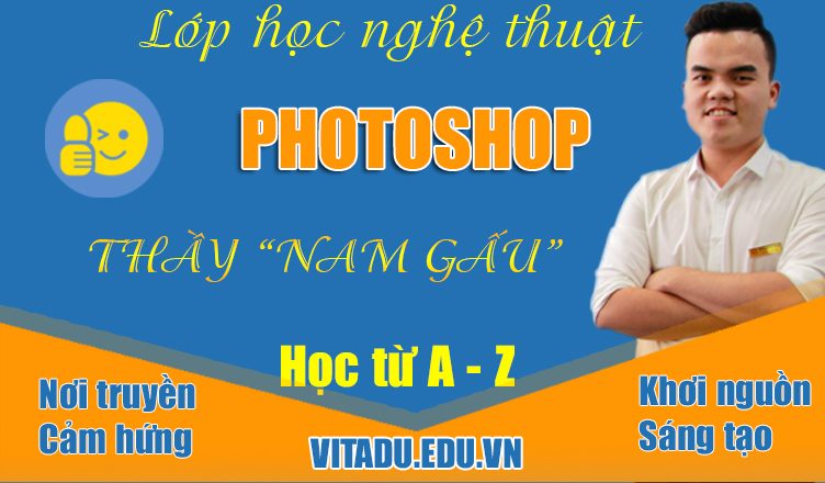 lớp học photoshop nam gấu