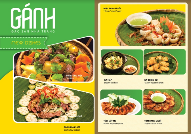 Sản phẩm menu thực đơn của học viên Lê Anh Minh 