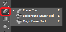 Công cụ Eraser Tool của Photoshop CS6