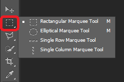 Công cụ Marquee Tool cắt hình của Photoshop CS6