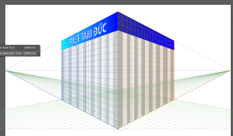 Hướng Dẫn Sử Dụng Công Cụ Perspective Grid Tool – Phối Cảnh 3D Với  Illustrator