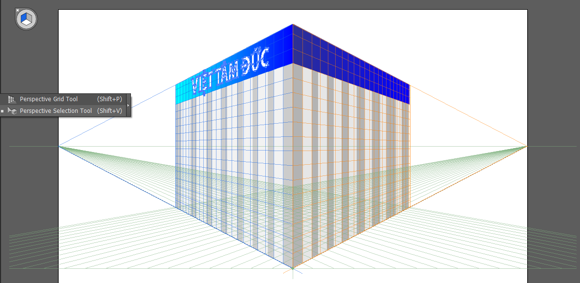 Perspective Grid Tool - công cụ tuyệt vời giúp bạn tạo ra những bản vẽ chân thực và trực quan hơn bao giờ hết! Hãy xem hình ảnh liên quan để thấy được hiệu quả mà công cụ này mang lại.