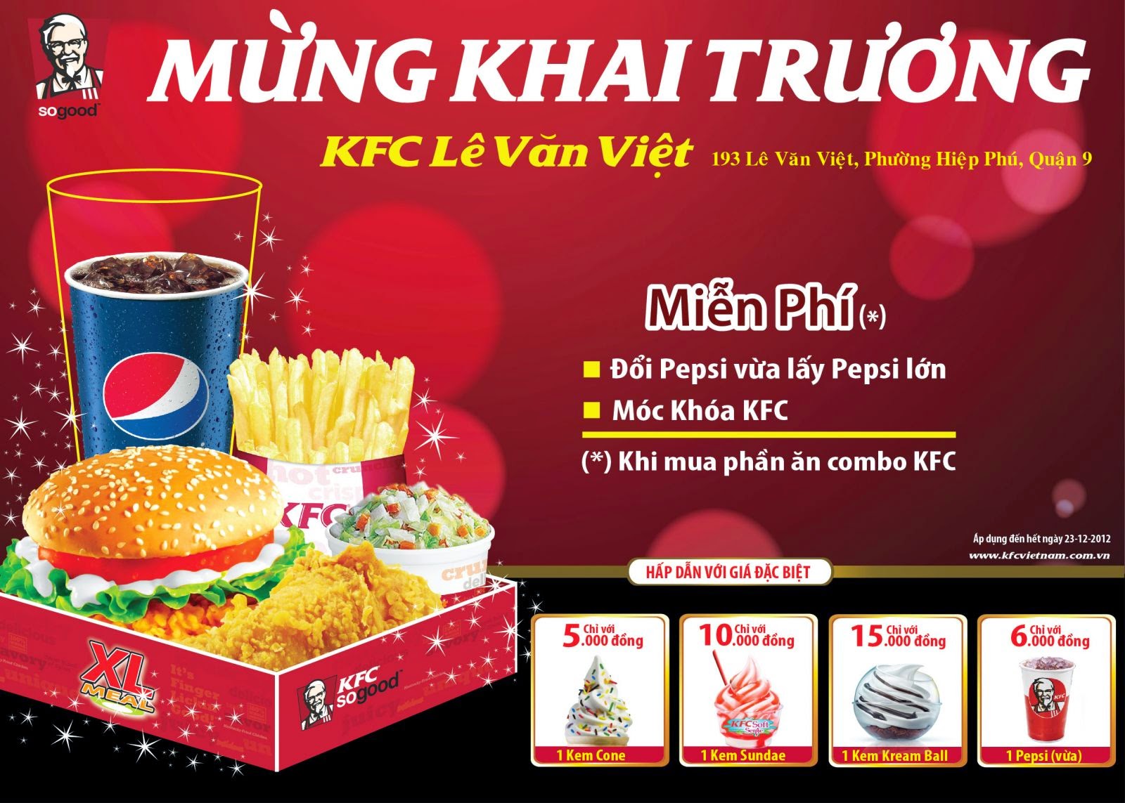 Tờ rơi KFC của học viên 